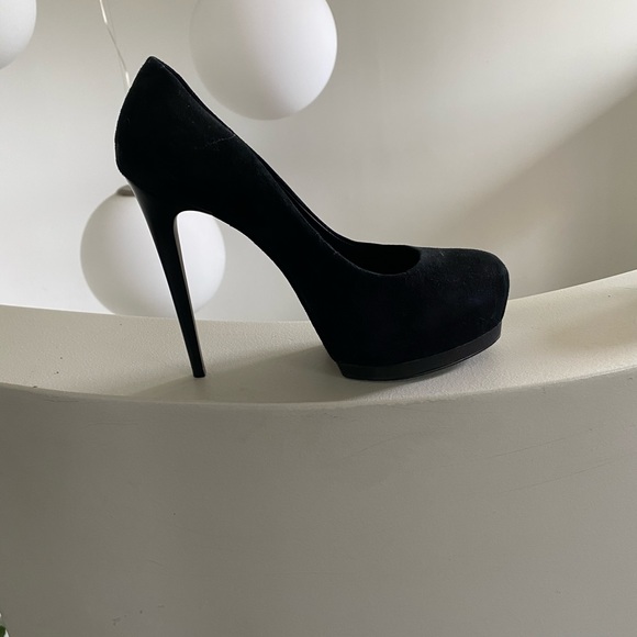 Suede heeled pumps - Picture 2 of 2